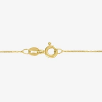 Gemstone 10K Gold Oval Pendant Necklace
