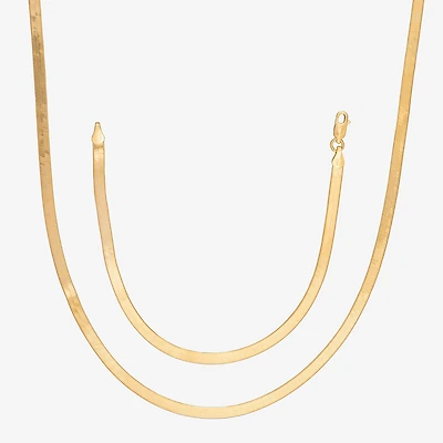 Made in Italy Womens 24K Gold Over Silver 2-pc. Jewelry Set