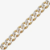 Made in Italy Unisex Adult 24K Gold Over Silver 20 Inch Curb Chain Necklace