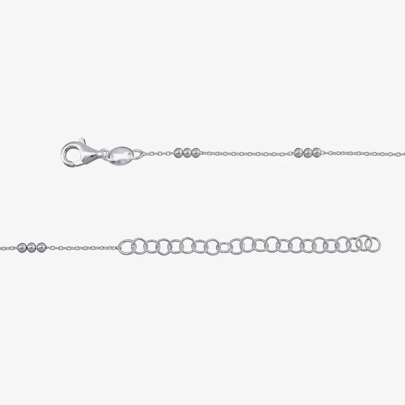 Womens Sterling Silver 16 Inch Y Necklace