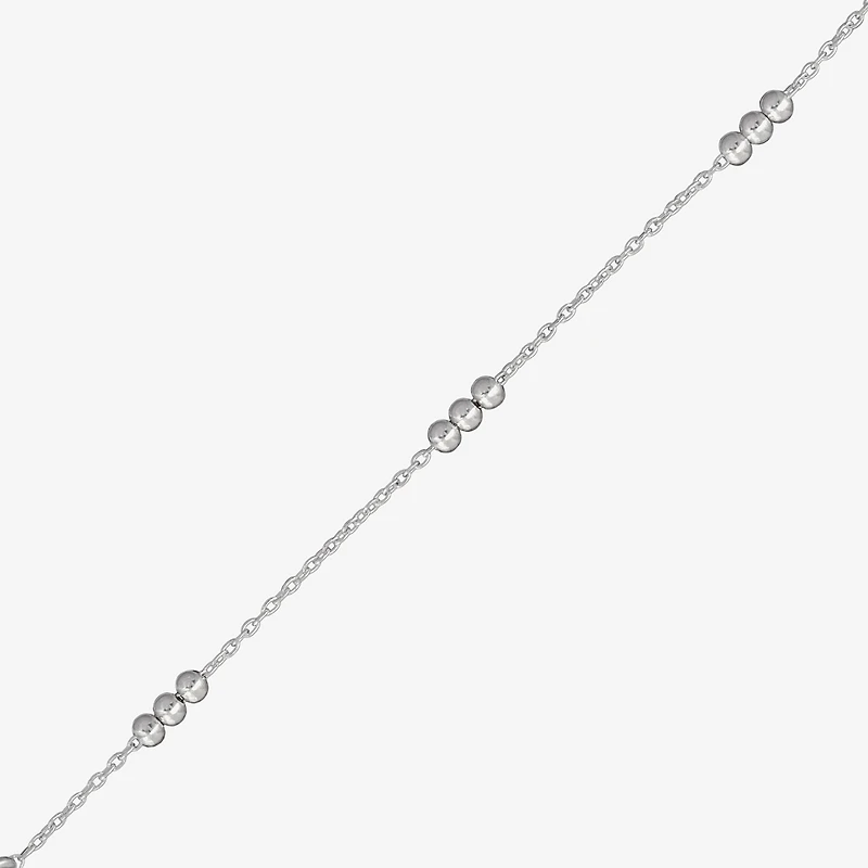 Womens Sterling Silver 16 Inch Y Necklace