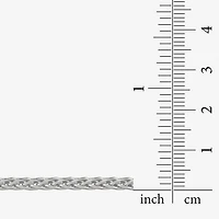 Made in Italy Mens Sterling Silver 8 1/2 Inch Solid Wheat Chain Bracelet
