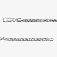 Mens Sterling Silver 22 Inch Wheat Chain Necklace