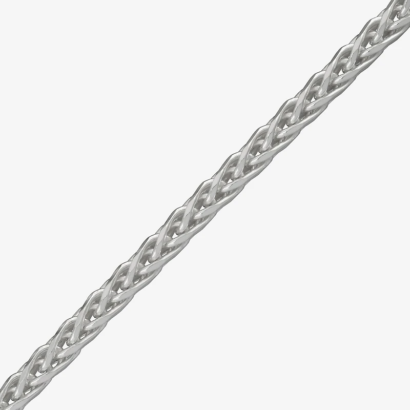 Mens Sterling Silver 22 Inch Wheat Chain Necklace