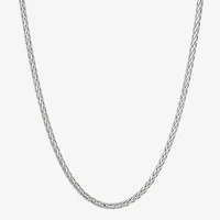 Mens Sterling Silver 22 Inch Wheat Chain Necklace