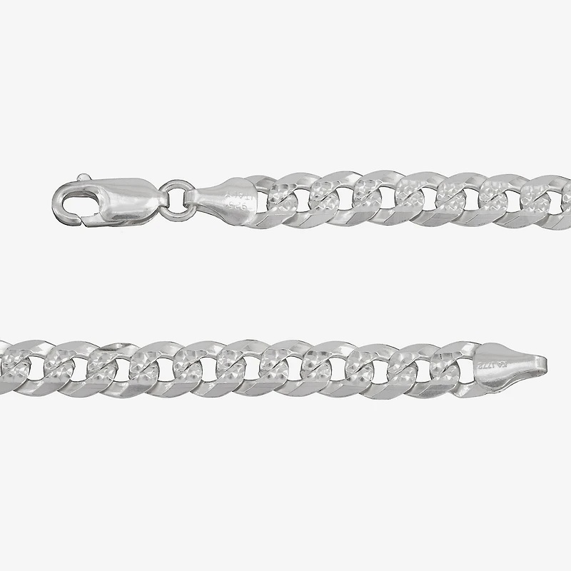 Mens Sterling Silver 22 Inch Curb Chain Necklace