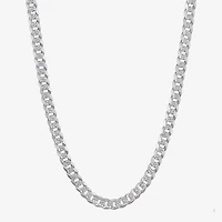 Mens Sterling Silver 22 Inch Curb Chain Necklace
