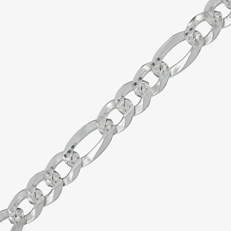 Mens Sterling Silver 22 Inch Figaro Chain Necklace