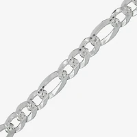 Mens Sterling Silver 22 Inch Figaro Chain Necklace