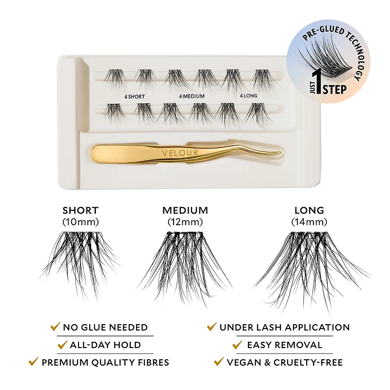 Velour Lashes Velour-Xtensions Self-Stick Lash Kit