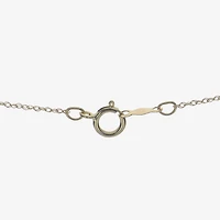 Womens White Cultured Freshwater Pearl 10K Gold Cross 18 Inch Pendant Necklace