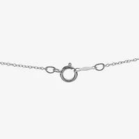 7-7.5Mm Cultured Freshwater Pearl And Diamond Accent Sterling Silver Pendant
