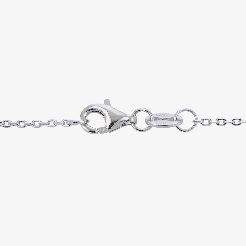 North Star Womens White Cultured Freshwater Pearl Sterling Silver Star 18 Inch Pendant Necklace