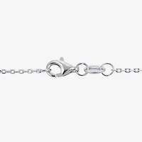 North Star Womens White Cultured Freshwater Pearl Sterling Silver Star 18 Inch Pendant Necklace