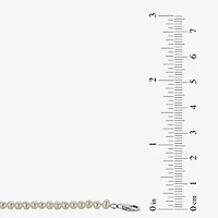 Womens White Sterling Silver 13 Inch Strand Necklace