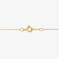 Womens Lab Created Gemstone & 1/4 CT. T.W. Lab Grown Diamond 10K Gold Oval Pendant Necklace