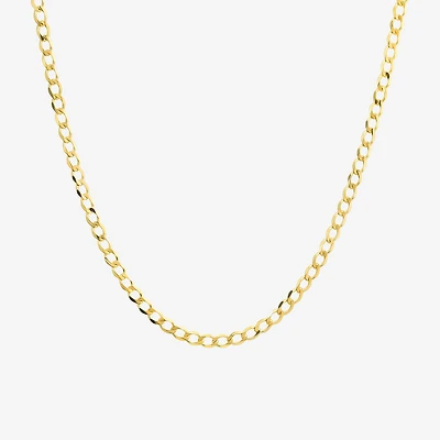 Made in Italy Unisex Adult 10K Gold 20 Inch Curb Chain Necklace