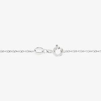 Womens White Mother Of Pearl Sterling Silver Heart 18 Inch Pendant Necklace