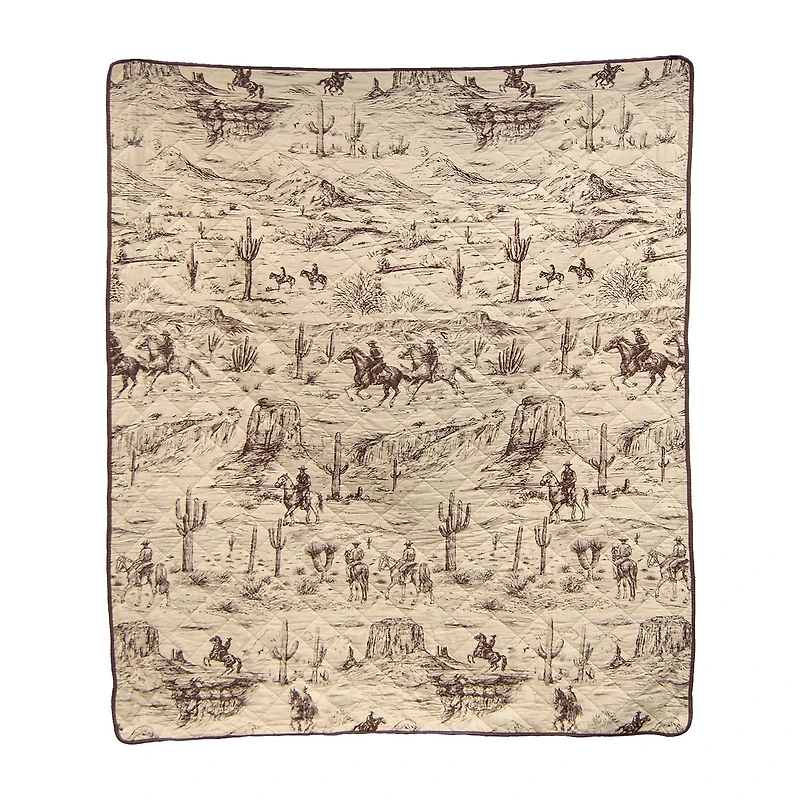 Donna Sharp Cowboy Washable Hypoallergenic Midweight Throw