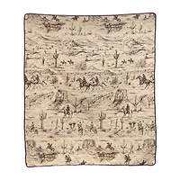 Donna Sharp Cowboy Washable Hypoallergenic Midweight Throw