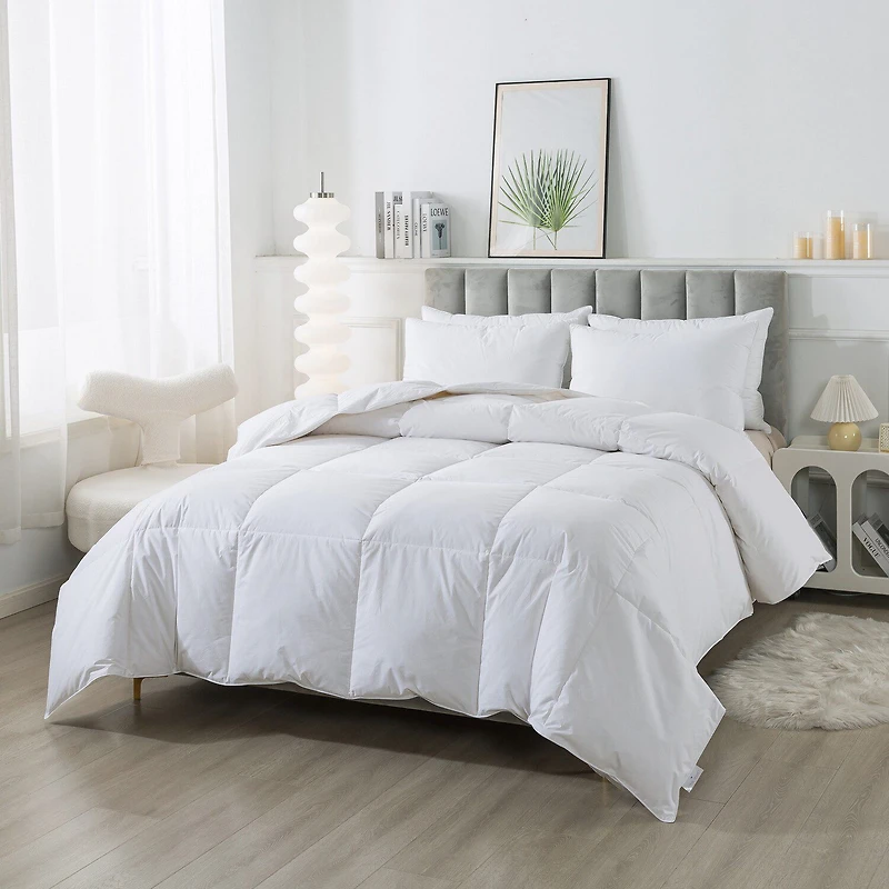 Royal Velvet All Season White Goose Nano Down And Feather Comforter