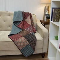 Donna Sharp Appalachia Plaid Washable Hypoallergenic Midweight Throw