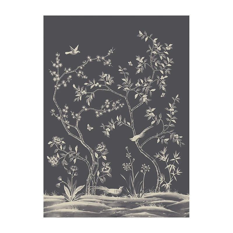 Tempaper Garden Midnight Mural Wallpaper