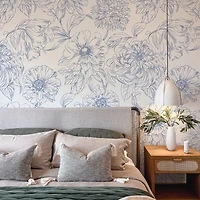 Tempaper Floral Blooms Mural Wallpaper