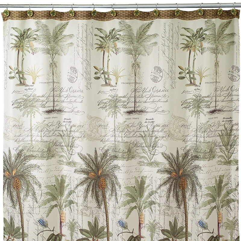 Avanti Colony Palm Shower Curtain