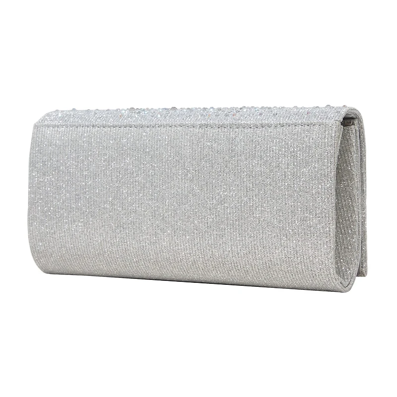 Gunne Sax by Jessica McClintock Chloe Scattered Stones Clutch Beaded Evening Bag