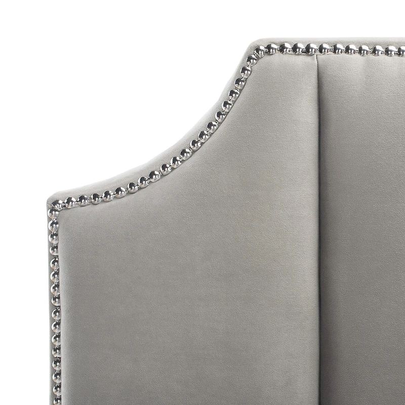 Streep Linen Channel Stitched Upholstered Bed