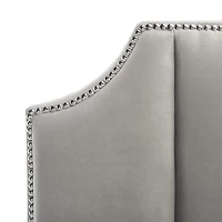 Streep Linen Channel Stitched Upholstered Bed