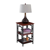 Convenience Concepts Metal Living Room Collection Storage End Table