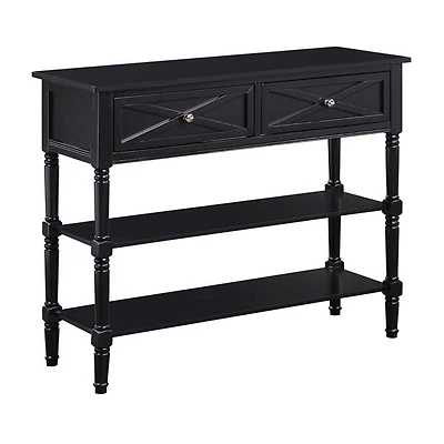 Convenience Concepts Country Living Room Collection 2-Drawer Console Table