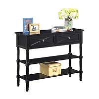 Convenience Concepts Country Living Room Collection 2-Drawer Console Table