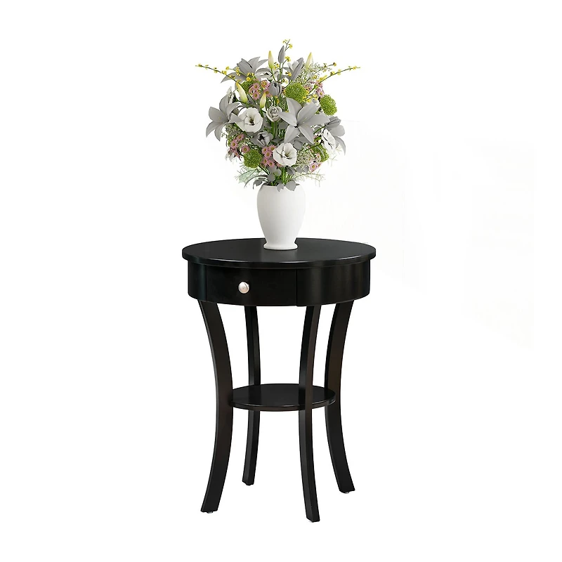 Convenience Concepts Schaffer Living Room Collection Storage 1-Drawer End Table