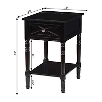 Country Oxford 1-Drawer End Table
