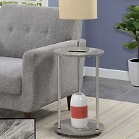 Convenience Concepts No Tools Living Room Collection Storage End Table