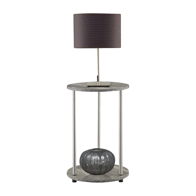 Convenience Concepts No Tools Living Room Collection Storage End Table