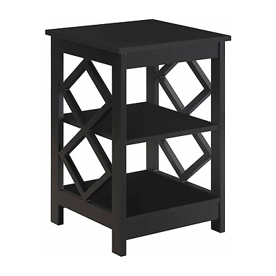 Convenience Concepts Diamond Living Room Collection Storage End Table
