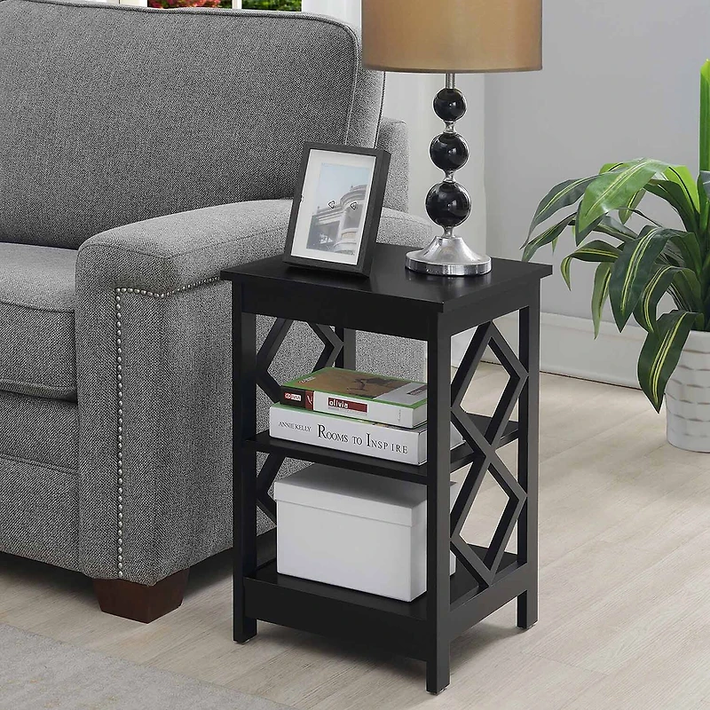 Convenience Concepts Diamond Living Room Collection Storage End Table