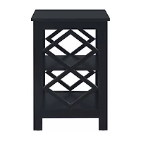Convenience Concepts Diamond Living Room Collection Storage End Table