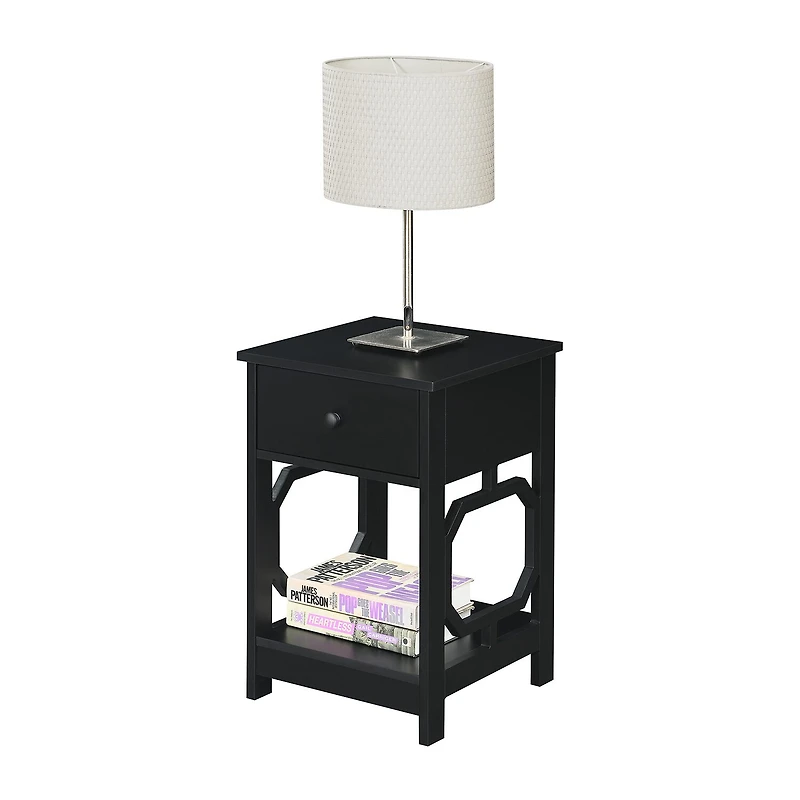 Convenience Concepts Omega Living Room Collection Storage 1-Drawer End Table