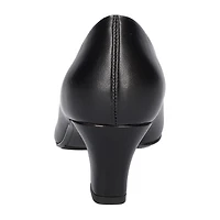 Easy Street Ballari Womens Round Stiletto Heel Pumps