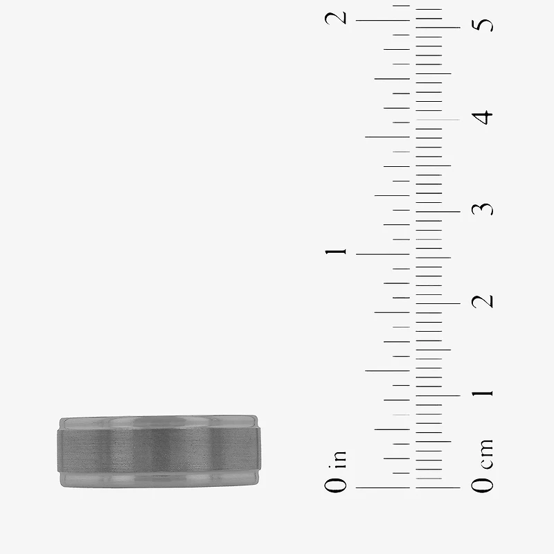 Mens 8MM Tantalum Wedding Band