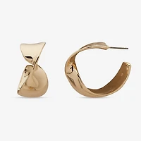 Worthington Womens 27.9mm Hoop Earrings
