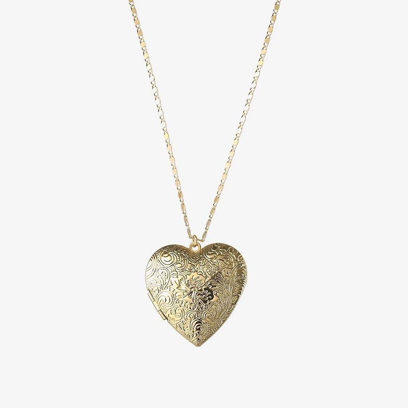 JS Jessica Simpson Womens 18 Inch Locket Necklace
