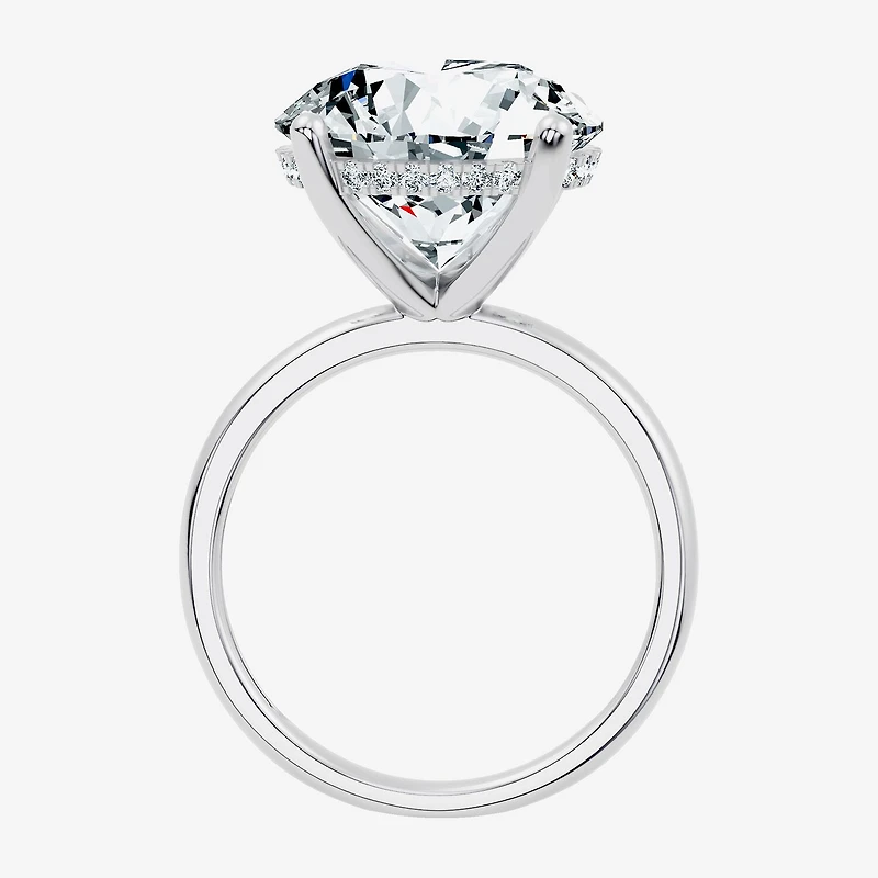 Signature By Modern Bride (F / Vs2) Womens 1/10 Ct. T.W. Lab Grown White Diamond 14K Gold Round Engagement Ring