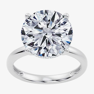 Signature By Modern Bride (F / Vs2) Womens 1/10 Ct. T.W. Lab Grown White Diamond 14K Gold Round Engagement Ring