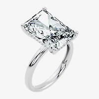 Signature By Modern Bride (F / Vs2) Womens 1/10 Ct. T.W. Lab Grown White Diamond 14K Gold Rectangular Engagement Ring